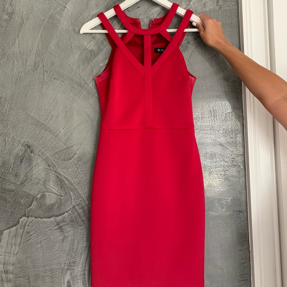 Red Guess Bodycon Dress